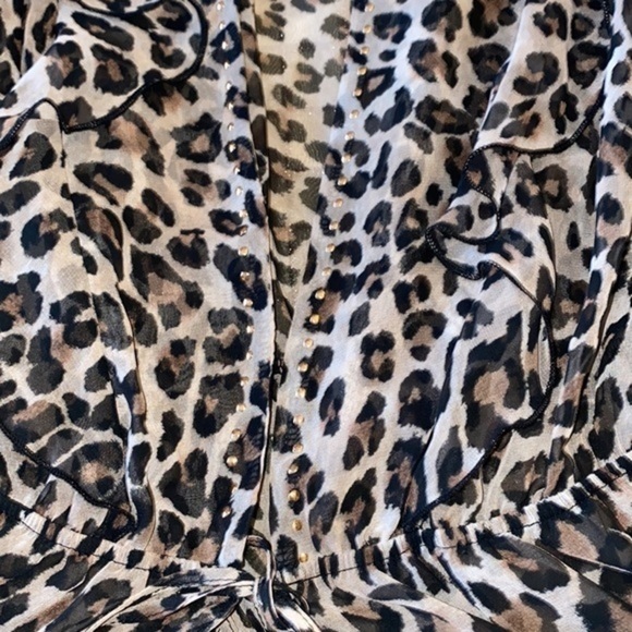 Victoria Secret Leopard print Beach Long Womens Swimsuit Wrap,Cover Up, Pareo - Picture 5 of 12